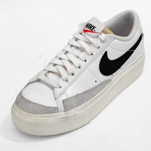 Nike Blazer Platform Leather & Suede Womens 5.5 Shoes DJ0292-101